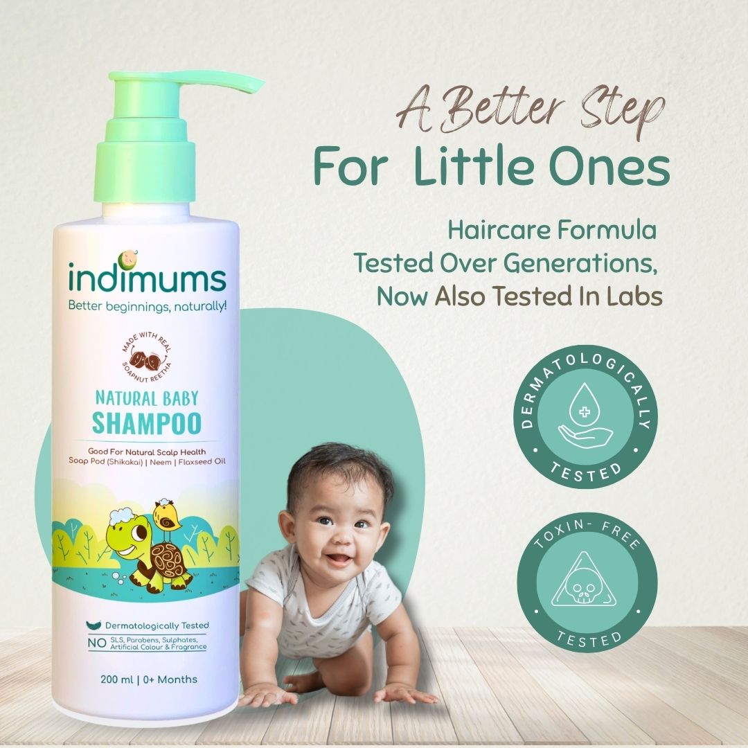 Indimums Baby Skin & Hair Care Combo | 2X 200ML