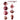 29 pcs, Shiny Metallic Pink Colour Hanging Christmas Tree Ornaments - 