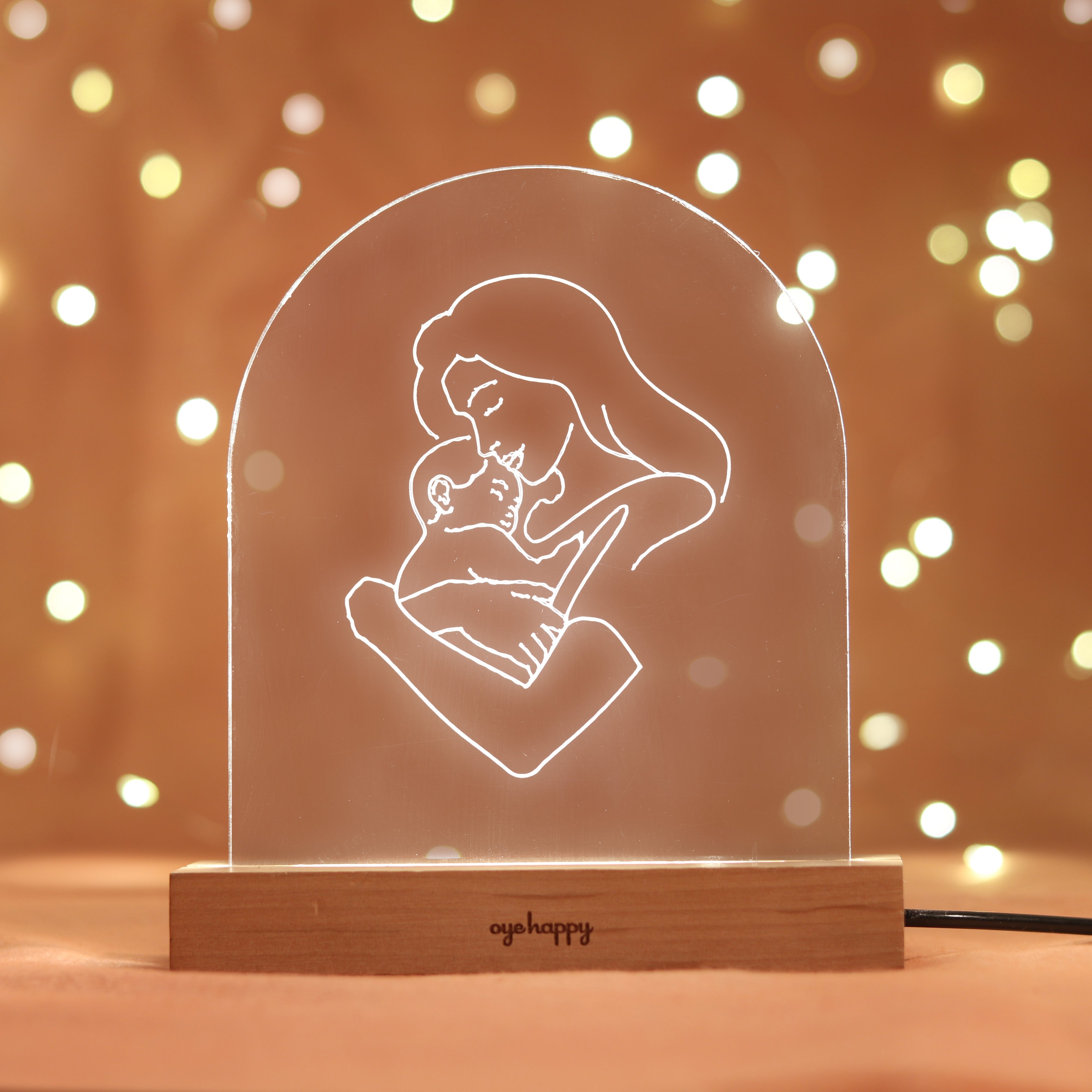 Oye Happy Mom LED Lamp - Mother's Day Edition