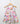 Sweetlime By AS Cat & Butterfly Printed Colourful Dress- White