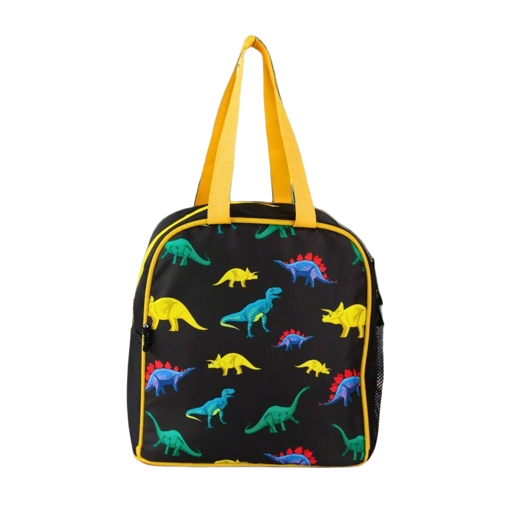 Smily Kiddos Joy Lunch Bag – Rage Dino Theme Black