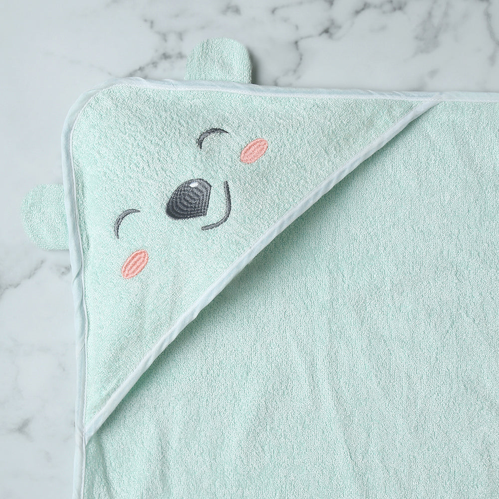 Fancy Fluff Bamboo Cotton Baby Hooded Towel- BEAR