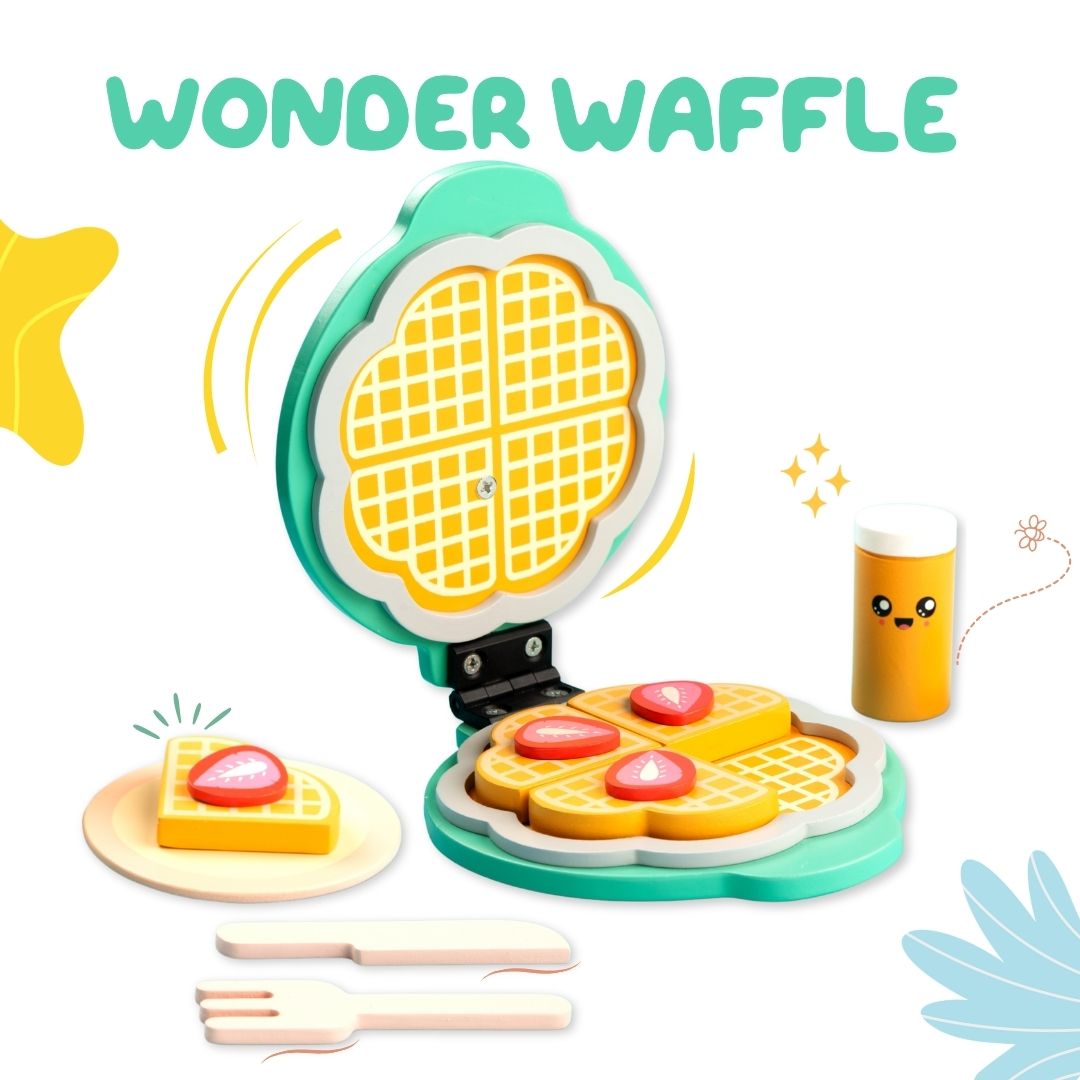 Cots & Cuddles Wooden Waffle Pretend Play Toy for kids