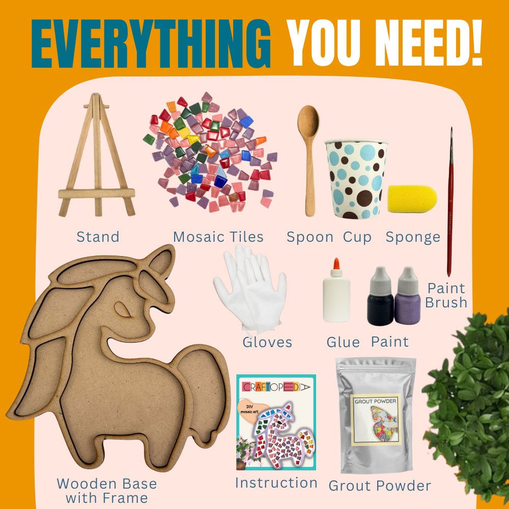Craftopedia DIY Mosaic Art Kit - Unicorn