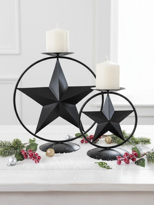 Swen CLARA, pack of 2  Star Ring Tealight Holders by SWEN