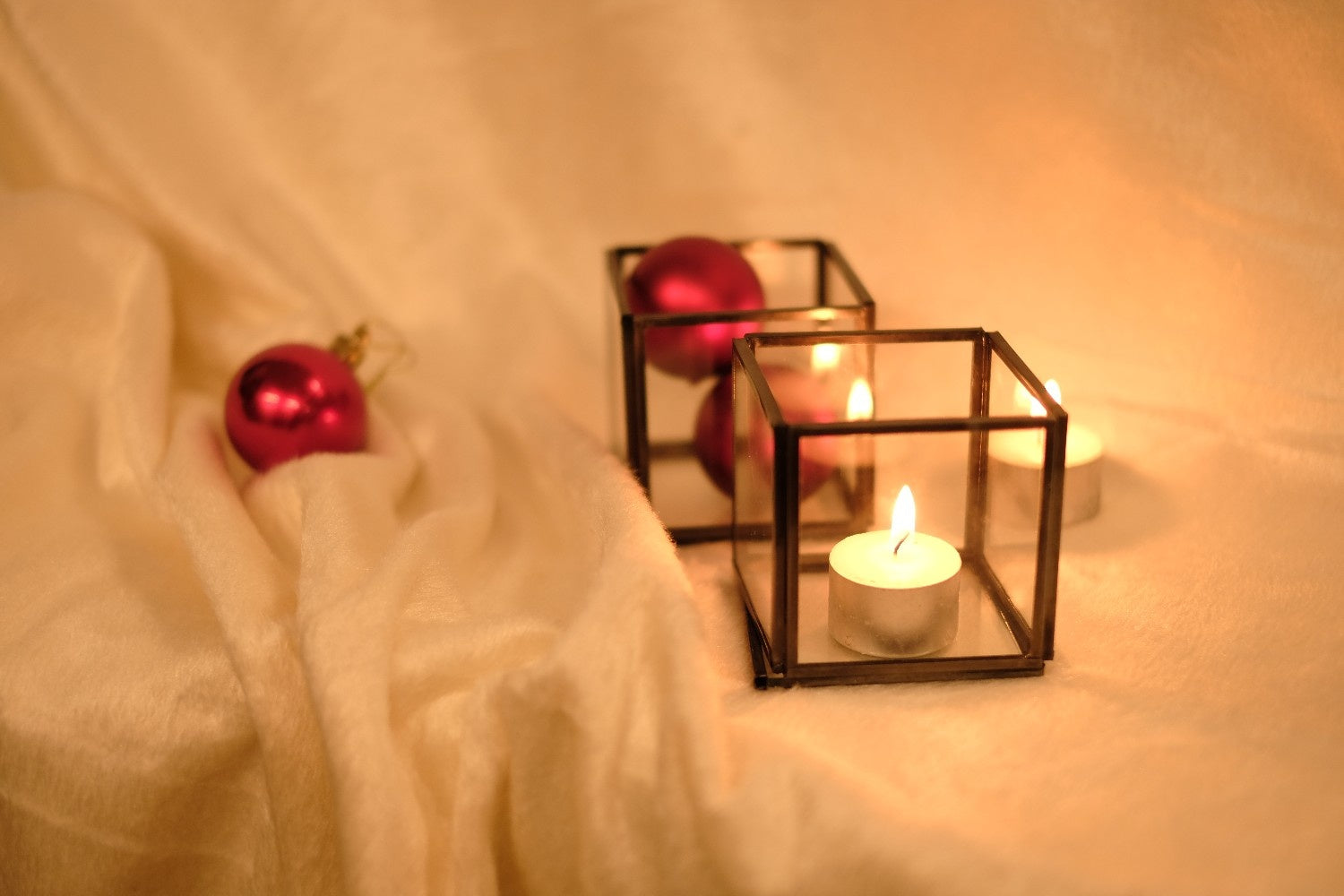 Swen LUCIAN, geometric cube tea light candle holder by SWEN