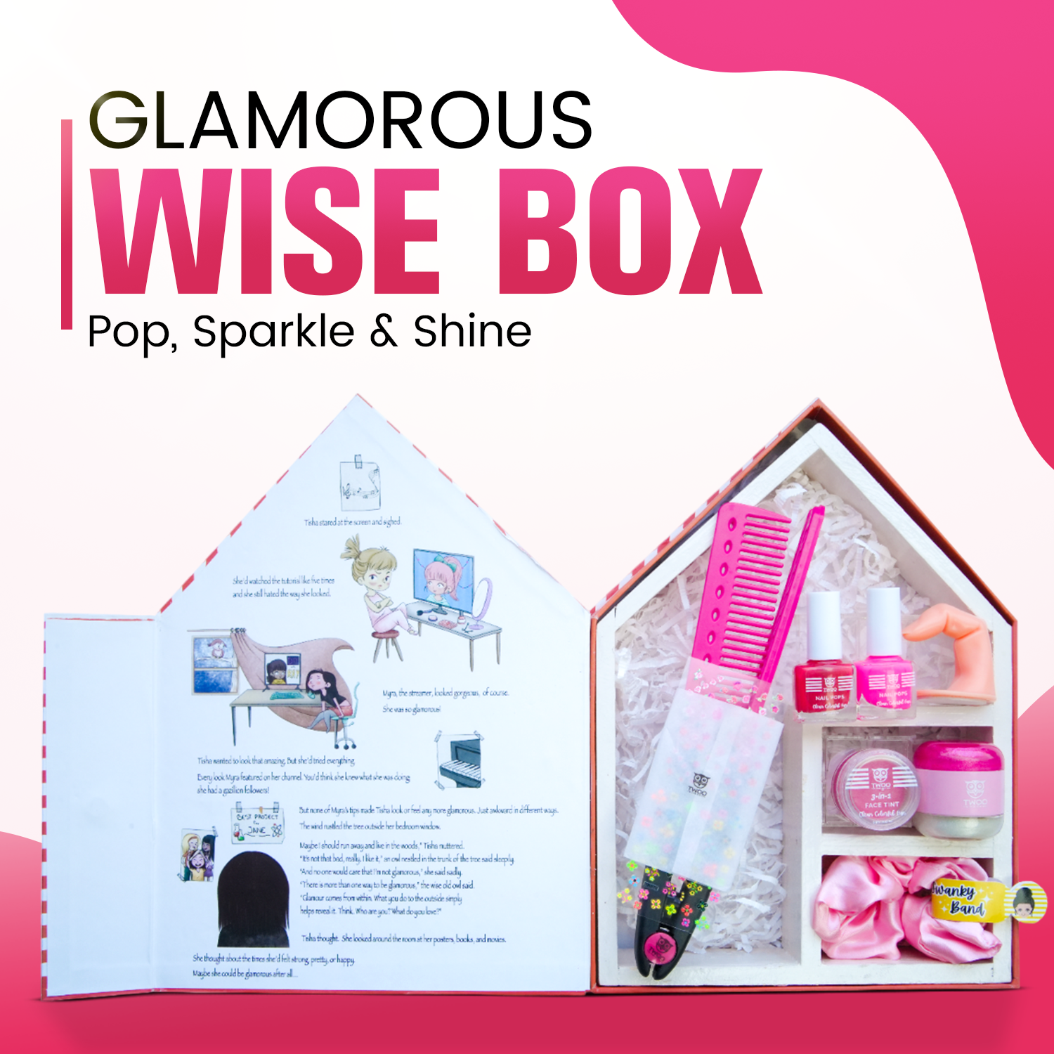 TWOO 8 in 1 Wise Box Beauty Kit for Girls: The Glamorous Wise Box