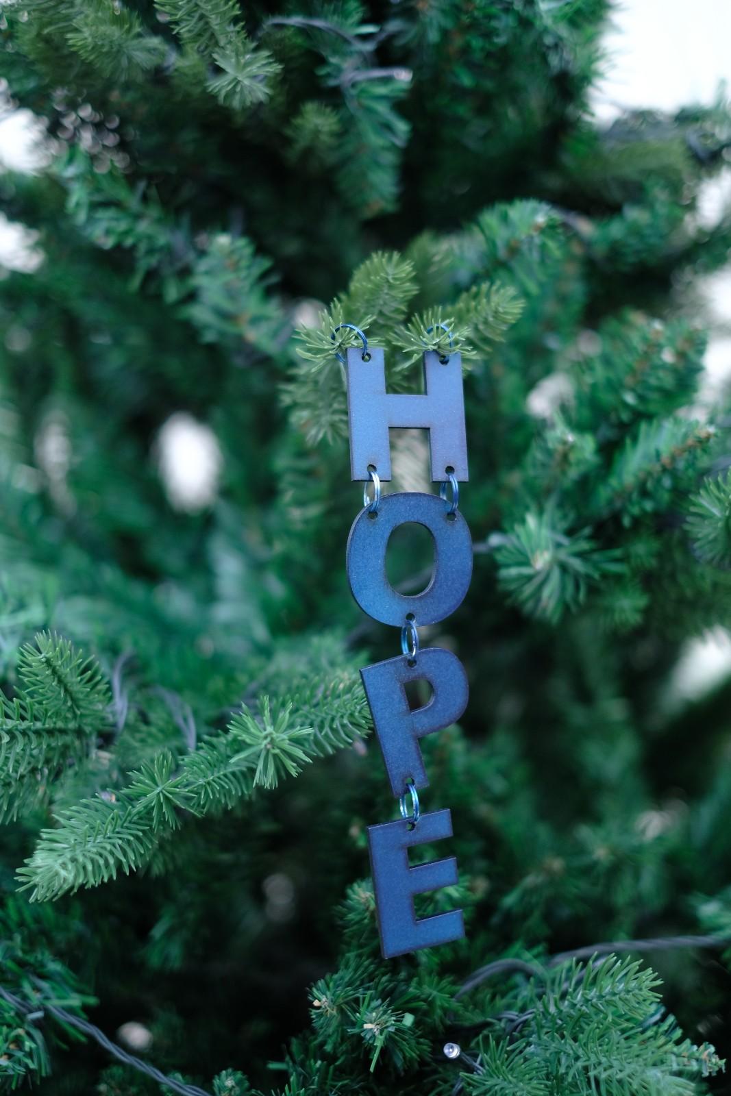 Swen NADIA, Pack of 3 festive Christmas Tree word ornaments by SWEN