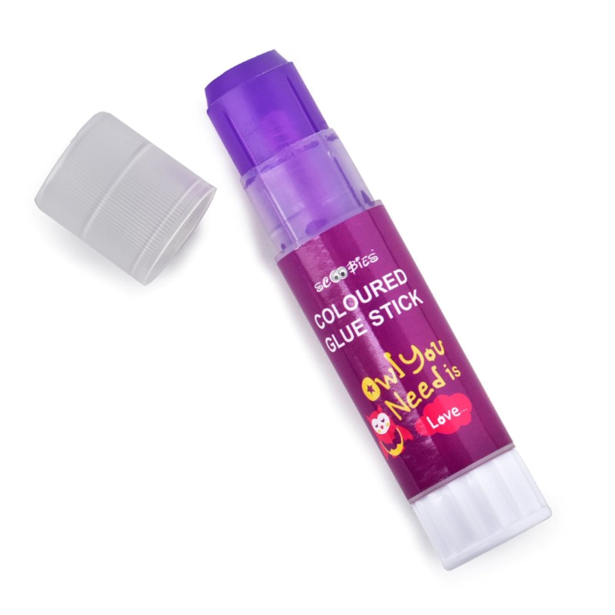 Scoobies Coloured Glue Stick (Purple)