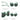 2d Ear Green Frame Anti Ultraviolet Unisex Sunglasses for Toddlers with Satin Storage Pouch - 2 - 5 years Swim