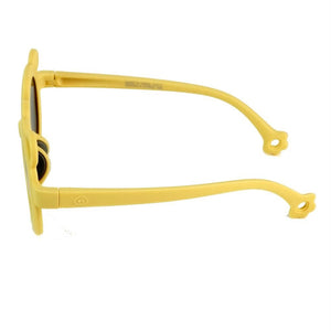 2d Ear Yellow Frame Anti Ultraviolet Unisex Sunglasses for Toddlers with Satin Storage Pouch - 2 - 5 years Swim