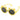 2d Ear Yellow Frame Anti Ultraviolet Unisex Sunglasses for Toddlers with Satin Storage Pouch - 2 - 5 years Swim