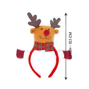 2pcs 3d Reindeer Christmas Hairband and Snowman Wrist Band Combo set for Kids and Adults (Free Size) - XMAS ACCESSORIES