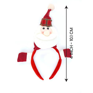 2pcs 3d Santa Christmas Hairband and Snowman Wrist Band Combo set for Kids and Adults (Free Size) - XMAS ACCESSORIES