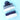 2pcs Blue Green Face Dino themed Beanie Winter Cap with matching Neck Cuff style Muffler for Kids - Winter Wear