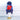 2pcs Blue Red Face Dino themed Beanie Winter Cap with matching Neck Cuff style Muffler for Kids - Winter Wear