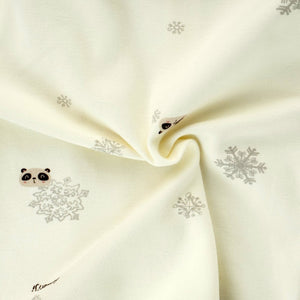 2pcs Cream Panda full sleeves shirt with matching Pants for Toddlers - 12 - 18 Months Kids Clothing