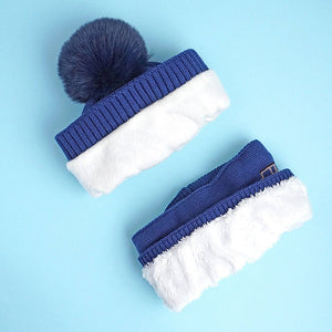 2pcs Dark Navy Cars themed Beanie Winter Cap with matching Neck Cuff style Muffler for Kids, 5 - 10 Years - 5 - 10 Years Winter Wear