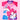 2pcs Dark Pink Unicorn Moon,Kids UPF 50+ Swimwear with matching Swim Cap&Free Washbag - 4 - 5 Years Swim
