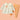 2pcs Light Peach Little Florals and Bows Long Frock style Top with matching full Pants - 12 - 18 Months Kids Clothing