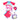 2pcs Pink Starry Rabbit,Kids UPF 50+ Swimwear with matching Swim Cap&Free Washbag - 5 - 6 Years Swim