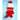 2pcs Red Santa Christmas themed Winter Cap Beanie with matching Long style Neck Muffler for Kids, 3 - 10 Years - Winter Wear