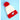 2pcs Red Santa Christmas themed Winter Cap Beanie with matching Long style Neck Muffler for Kids, 3 - 10 Years - Winter Wear