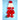 2pcs Red Santa Christmas themed Winter Cap Beanie with matching Long style Neck Muffler for Kids, 3 - 10 Years - Winter Wear