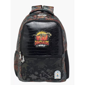 2pcs set of Jurasic Dino School Backpack & matching Lunchbag for Kids, 5yrs - 10yrs - Back To School