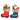 2pcs set of Wooden Stockings with Santa & Reindeer Christmas tree Ornaments - Christmas