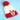 2pcs White, Red Nose Reindeer themed Winter Cap Beanie with matching Long style Neck Muffler for Kids, 3 - 10 Years - 3 - 10 Years Winter Wear