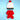 2pcs White & Red Tree Christmas themed Winter Cap Beanie with matching Long style Neck Muffler for Kids, 3 - 10 Years - 3 - 10 Years Winter Wear