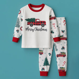 3 - 24 Months, Red big Truck soft Cotton,Infants and Toddlers Christmas Nightsuit - 3 - 6 Months Nightsuits
