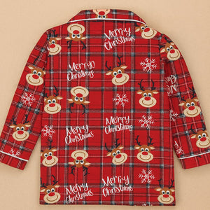 3 - 8 Yrs, Deer Face soft Cotton,Kids Christmas Nightsuit - 3 Years Nightsuits