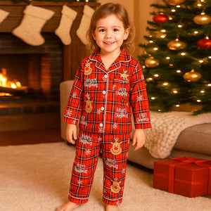 3 - 8 Yrs, Deer Face soft Cotton,Kids Christmas Nightsuit - 3 Years Nightsuits