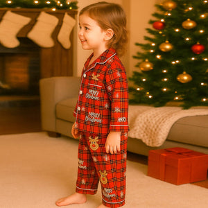 3 - 8 Yrs, Deer Face soft Cotton,Kids Christmas Nightsuit - 3 Years Nightsuits