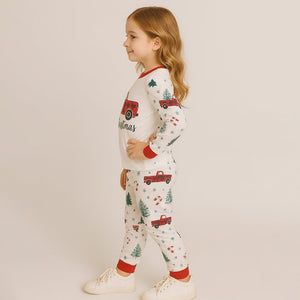 3 - 8 Yrs, Red Big Truck soft Cotton,Kids Christmas Nightsuit - 3 Years Nightsuits