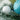 3 feet Pastel Blue Swirl Snowy Bushy Christmas Tree readily filled with ball ornament and Fillers - Christmas