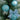 3 feet Pastel Blue Swirl Snowy Bushy Christmas Tree readily filled with ball ornament and Fillers - Christmas