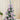3 feet Pastel Purple Swirl Snowy Bushy Christmas Tree filled with balls and ornament Fillers - Christmas