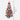 3 feet Red Swirl Frosty Bushy Christmas Tree filled with balls and ornament Fillers - Christmas