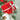 3 feet Red Swirl Frosty Bushy Christmas Tree filled with balls and ornament Fillers - Christmas
