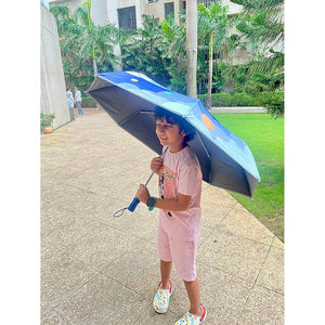 Flying space Cat theme Rain & All Season Umbrella for Kids - Little Surprise BoxFlying space Cat theme Rain & All Season Umbrella for Kids