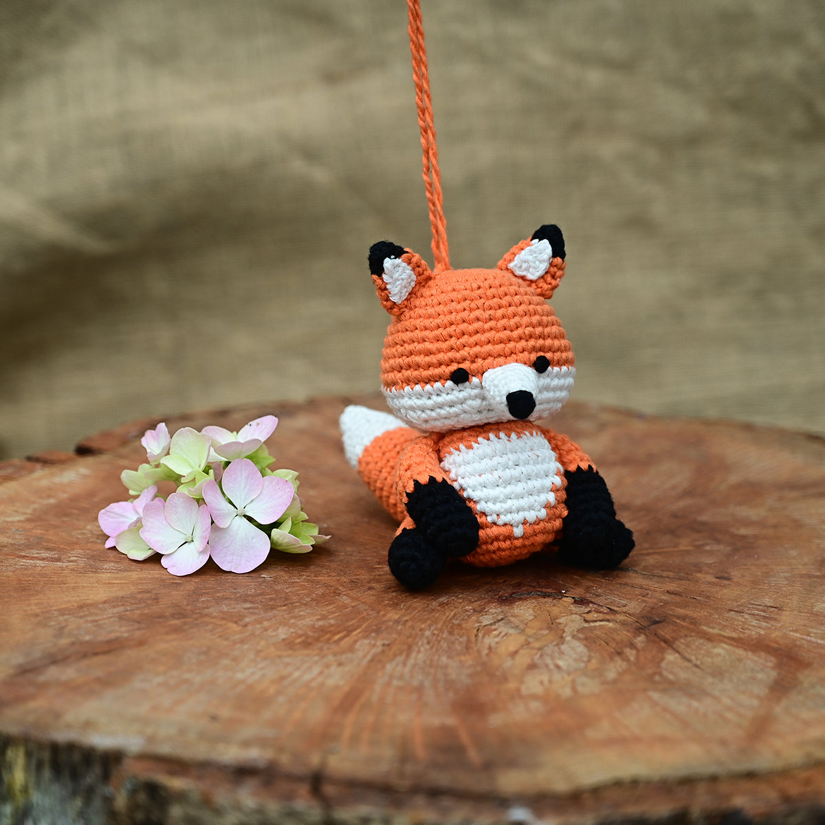 Himalayan Blooms Crochet Fox Toy