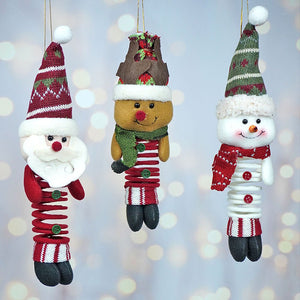 3 pcs combo set of Spring Reindeer, Santa, Snowman christmas Tree ornament and Christmas Décor - XMAS TREE ORNAMENTS