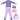 3 pcs Purple ThunderBolt Matching Top,leggings & Jacket style Swimwear set for Pre Teens & Teens with Free Washbag - 9 - 10 Years Swim
