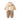 3 Pcs Set, Brown Bear Quilted Jacket, T-shirt & Pants set for Kids, Winterwear - 2 - 3 Years Kids Clothing