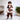 3 Pcs Set, Brown & Cream Tracksuit with and matching Sling Bag for Kids - 3 - 4 Years Kids Clothing