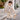 3 Pcs Set, Cream Long Ted Hoodie, Sleeveless Puffer Jacket with Pants for Kids, Winterwear - 2 - 3 Years Kids Clothing