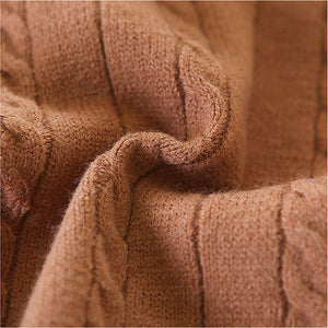 3 Pcs Set Cream Teddy Knitted Sweater Shirt And Pants Set For Toddler And Kids Winter And All Season Wear - 2 - 3 Years Kids Clothing
